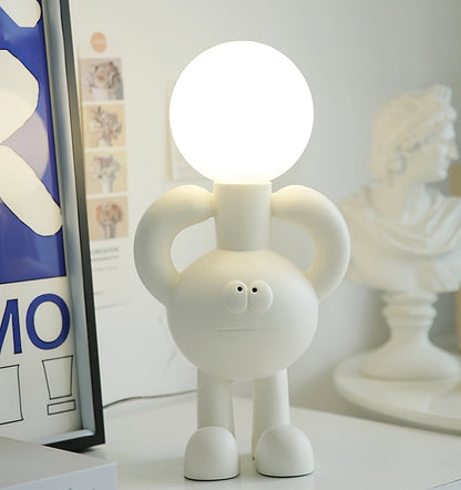 RoboLuxe - Lampada da Tavolo con Design Ispirato ai Robot e Illuminazione Accogliente