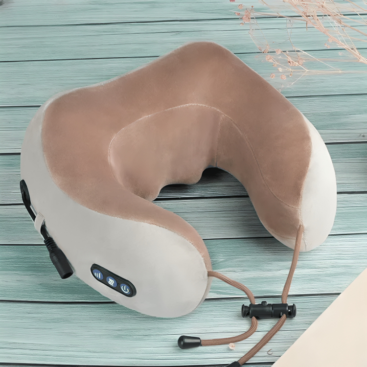 Restora | Velvet Neck Pillow Massager – Memory Foam Travel Support for Ultimate Comfort 0