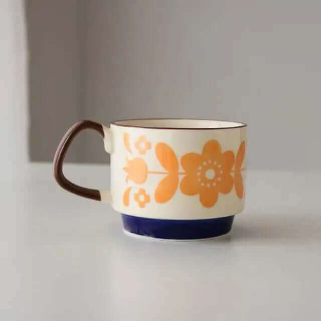 RetroCeramica | Unique Stylish Mid-Century Ceramic Coffee Mugs Set 10