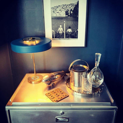 ElegantGlow – Timeless Metal and Acrylic Table Lamp