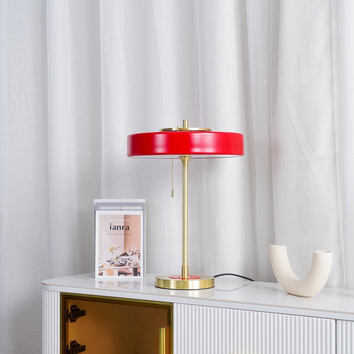 ElegantGlow – Timeless Metal and Acrylic Table Lamp