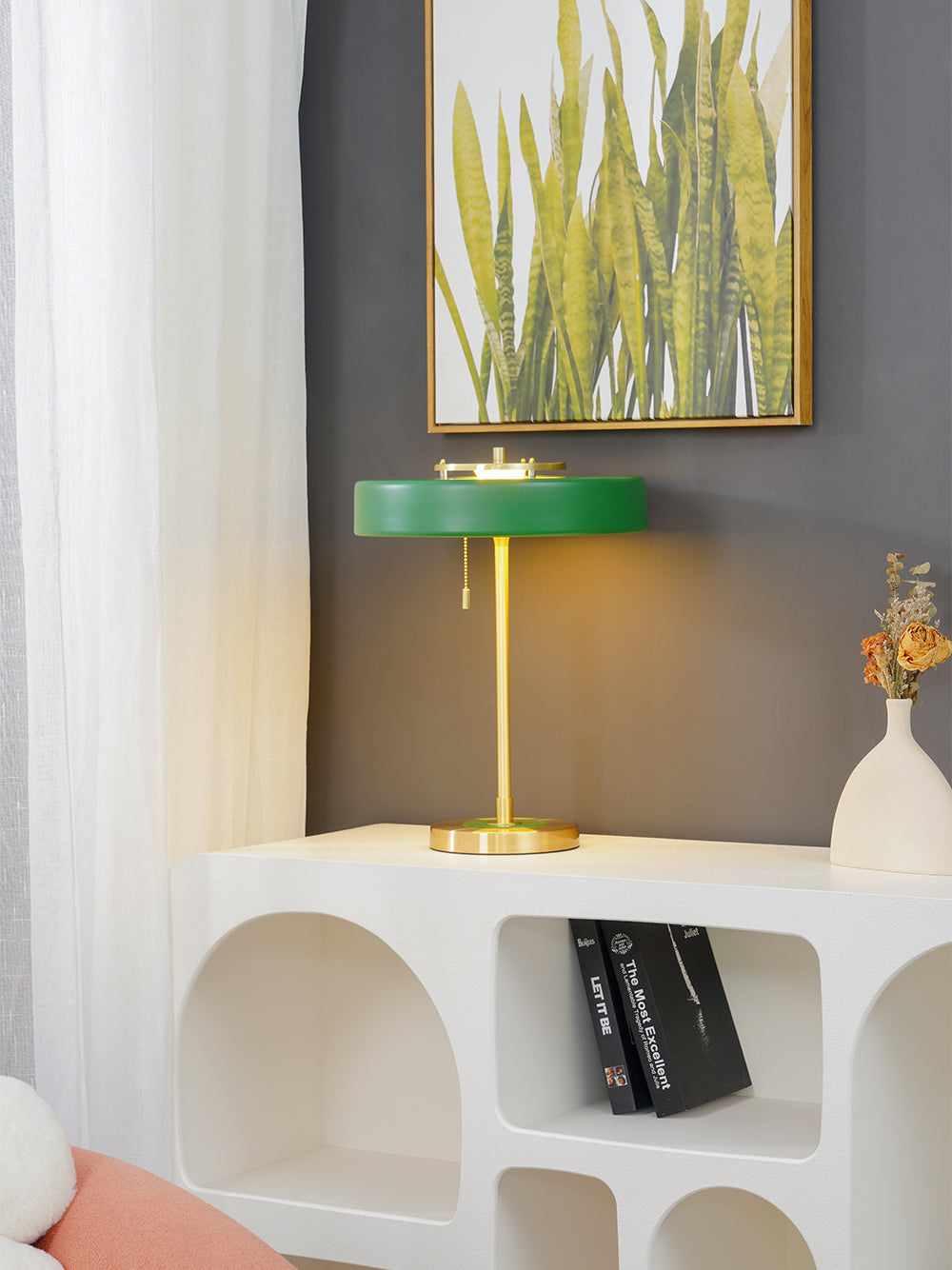 ElegantGlow – Timeless Metal and Acrylic Table Lamp