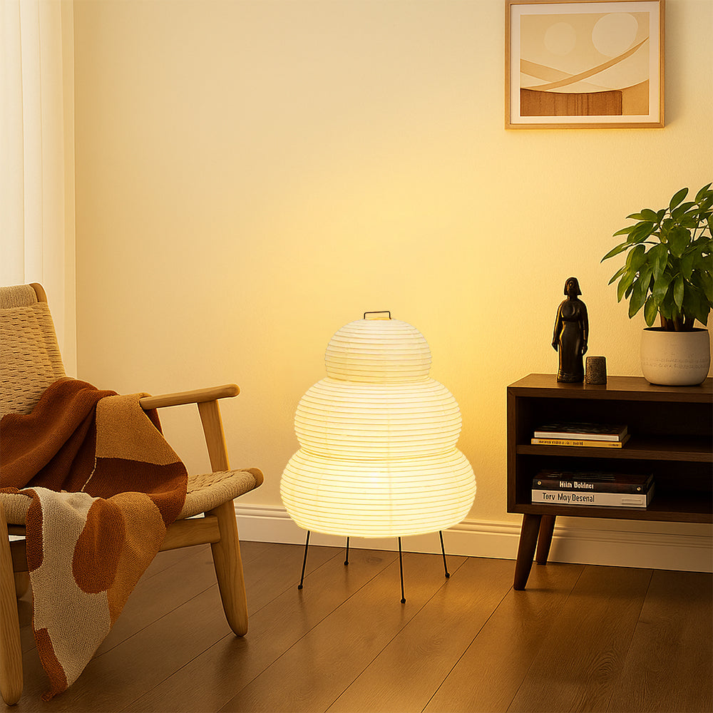 Rice paper table lamp 4