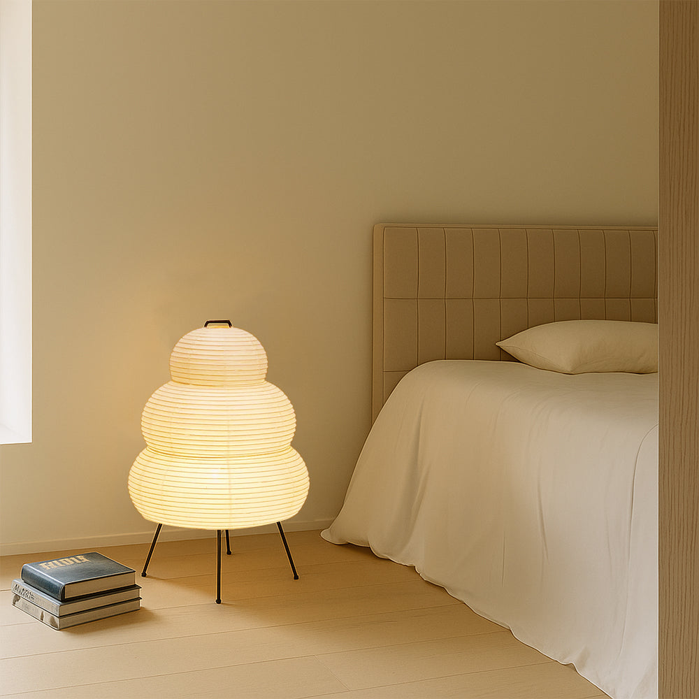 Rice paper table lamp 5