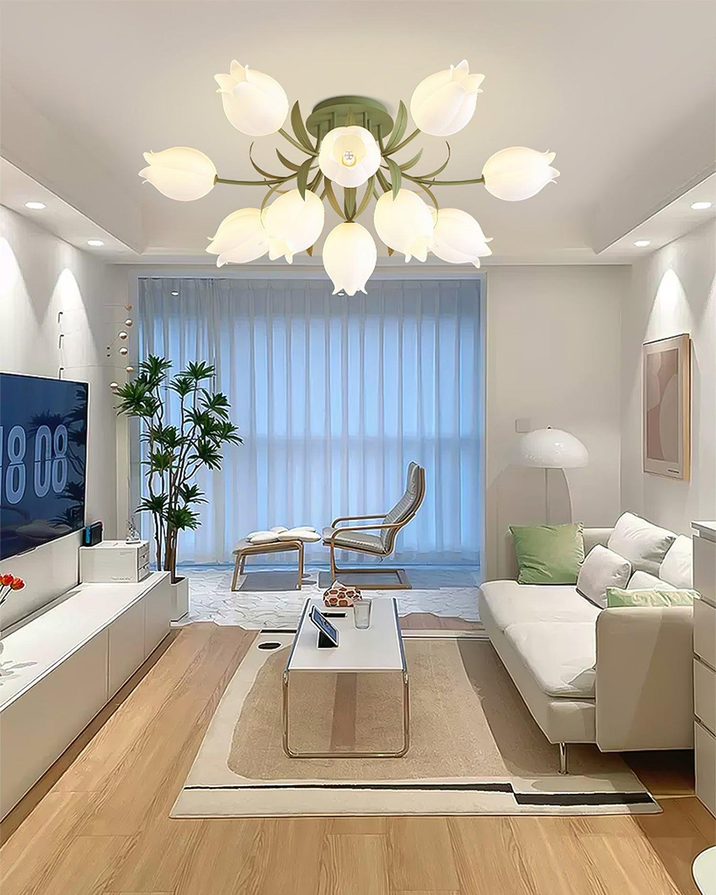 RickoRadiance - Loftlampe med sofistikeret stil og blød glød