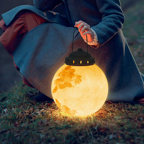 Solar Garden Lamp - Modern Solar-Powered LED Outdoor Lights in Gold Metal-2