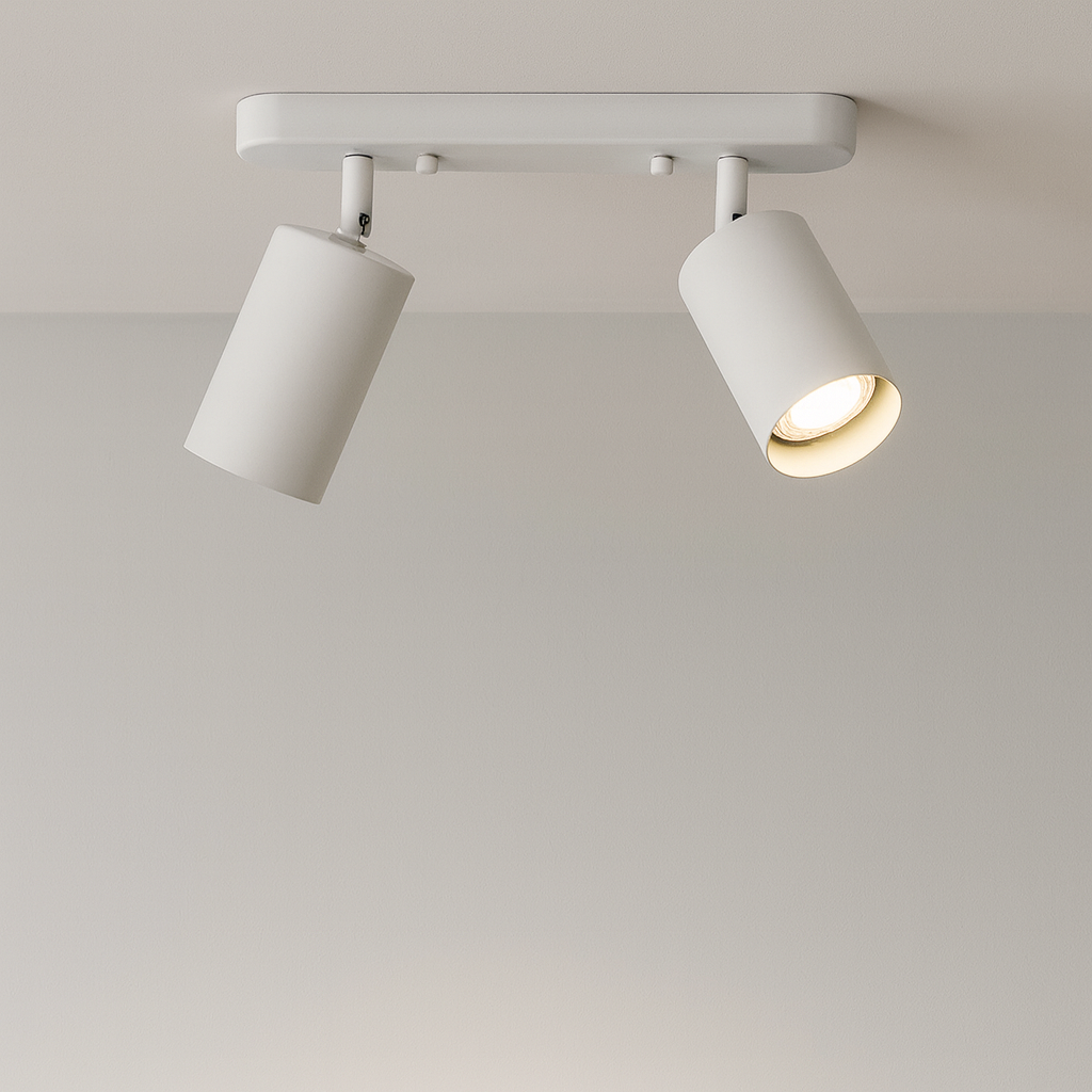 Rotating 2-head Spot Ceiling Lamp 3