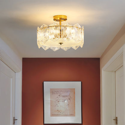 RubyAura - Sofistikeret Rund Loftlampe