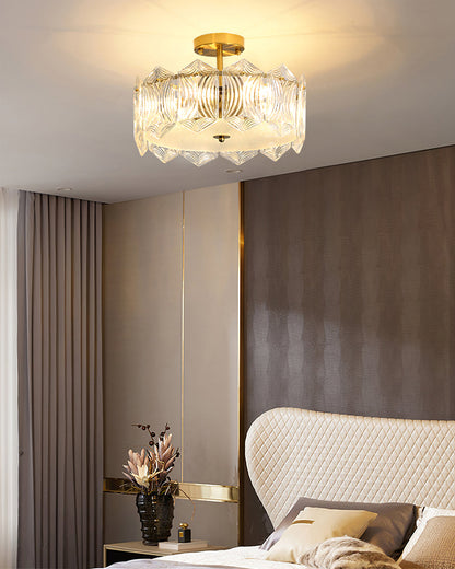 RubyAura - Sofistikeret Rund Loftlampe