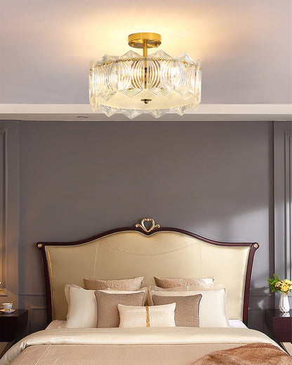 RubyAura - Sofistikeret Rund Loftlampe