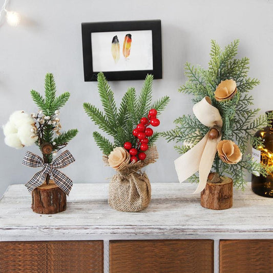RusticBough | Charming Mini Tabletop Christmas Tree for Cozy Holiday Decor 0