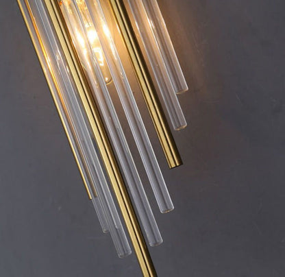 RadiantCrown – Gold Crystal Wall Lamp with Durable Build