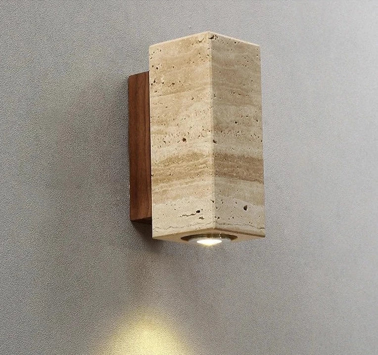 StoneGlow – Chic Wall Light Made with Natural Stone