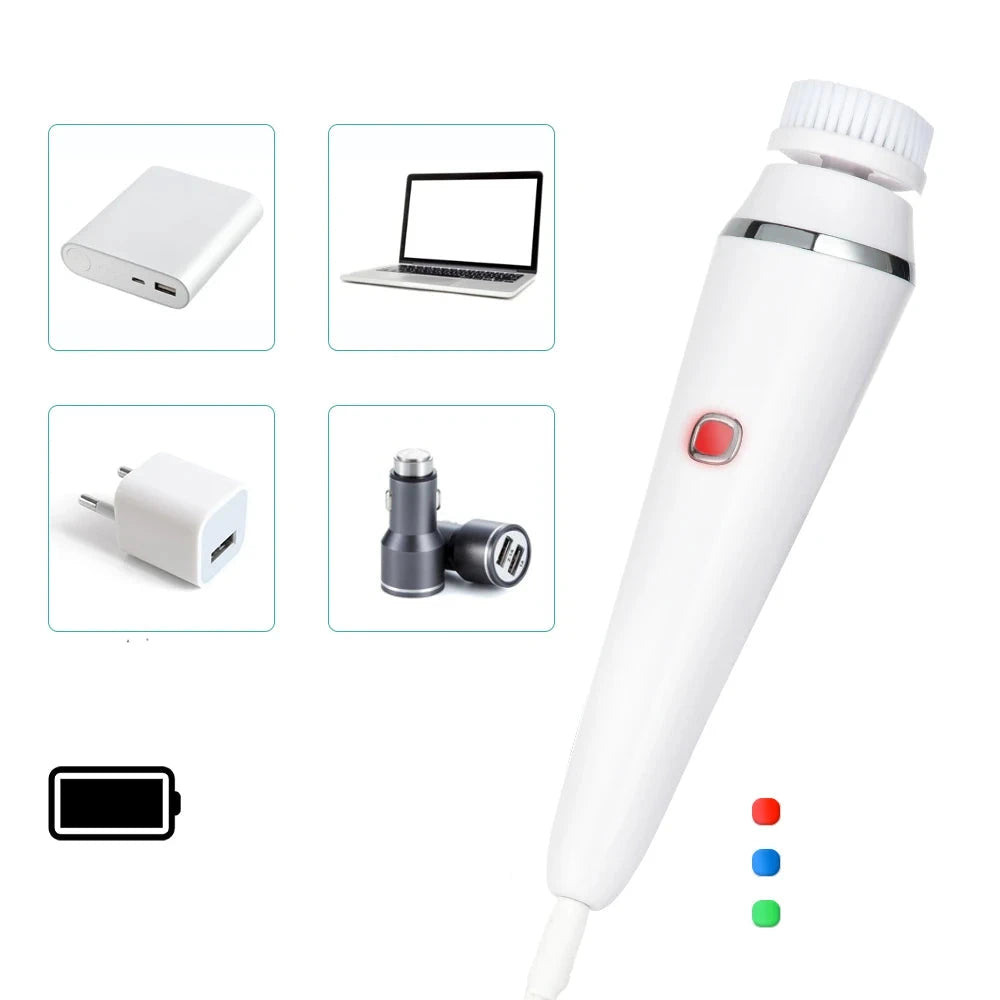 GlowCare - 4-w-1 Zestaw do oczyszczania twarzy i masażu