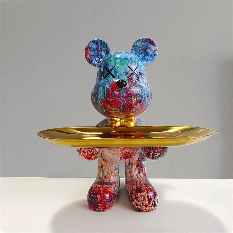BearCraft - Bear Statue with Tray