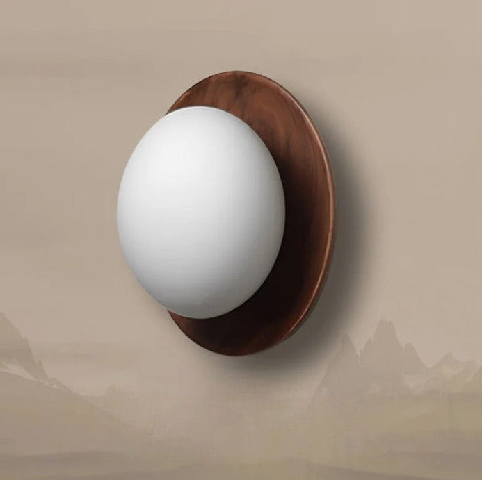 WalnutEdge – Luxurious Wall Light with Walnut Wood Accents