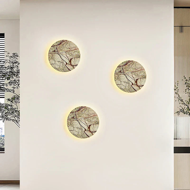 ZenAura – Luxurious Wabi-Sabi Wall Lamp