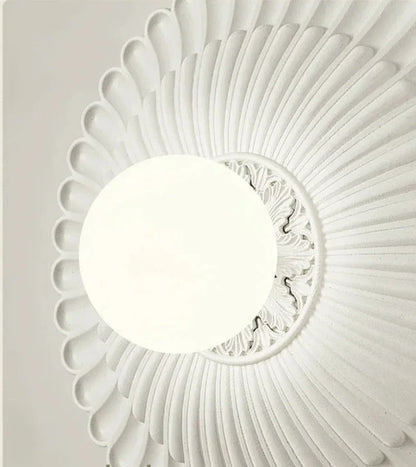 LaitGlow – French Round Milk White Wall Lamp for Elegant Spaces