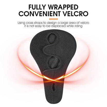 Wear-Resistant Bicycle Saddle Cover with Shock Absorption and Waterproof Design – Soft Bike Seat Cushion for Comfort-5