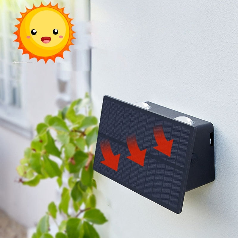 SolarRay – Sleek Solar Wall Lamp for Stylish Exteriors