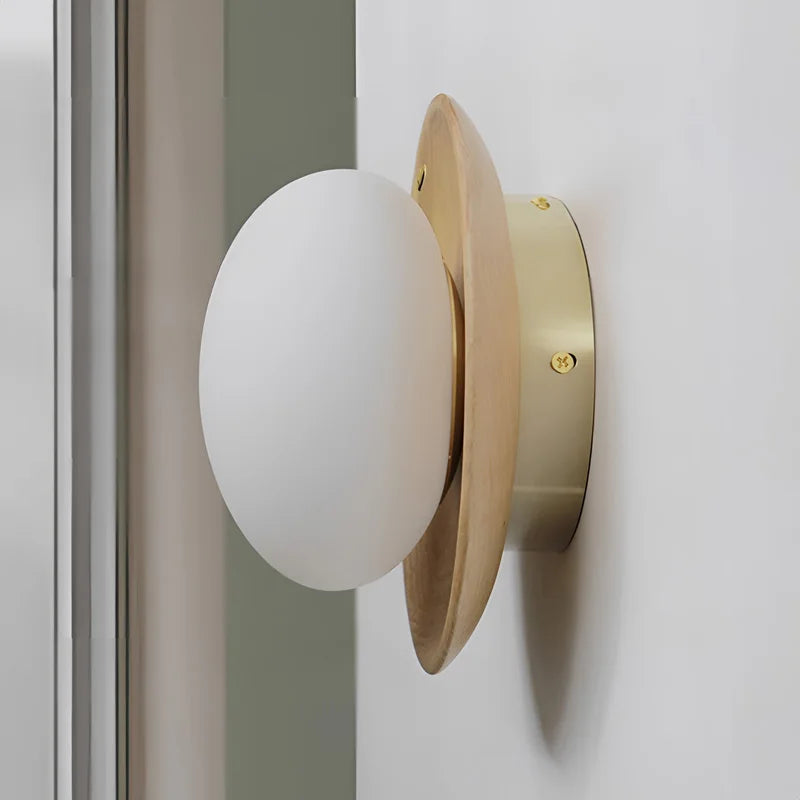 WalnutEdge – Luxurious Wall Light with Walnut Wood Accents