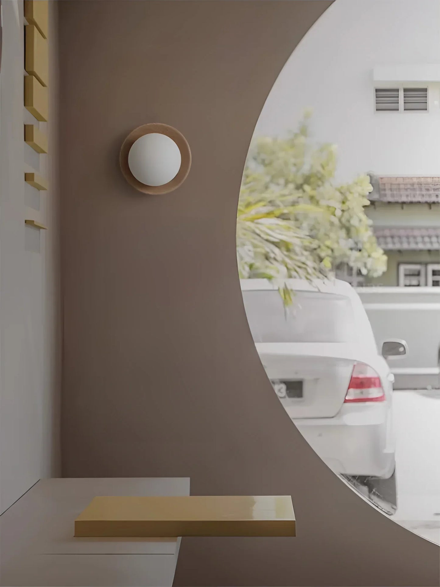 WalnutEdge – Luxurious Wall Light with Walnut Wood Accents