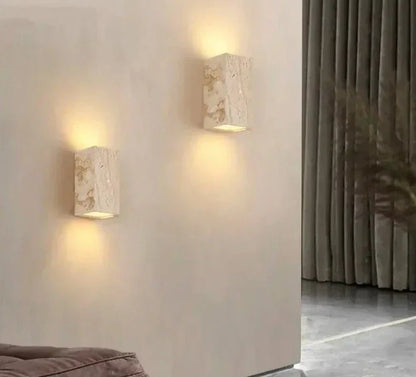 CitrusBeam - Luz de pared amarilla de piedra