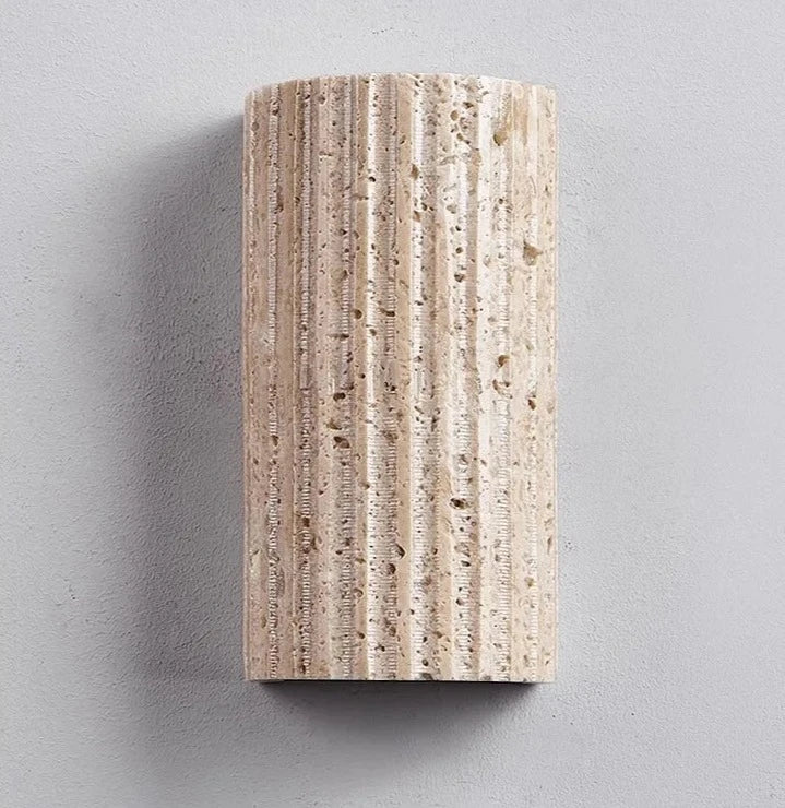 TravertineLuxe – Travertine Wall Lamp for Elegant Interiors