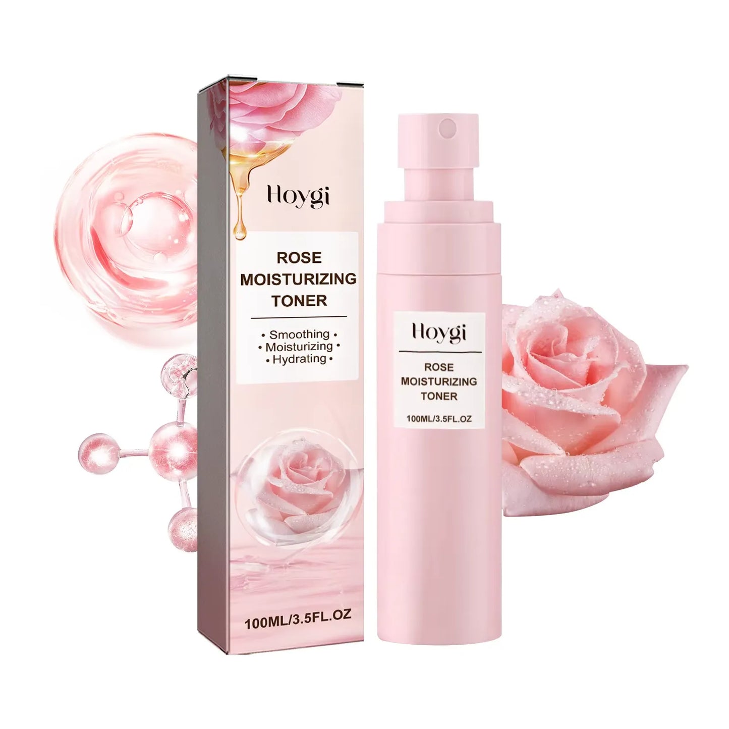 HydraRose Glow - Moisturizing Rose Toner for Dry, Rough Skin Care