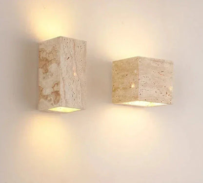 CitrusBeam - Luz de pared amarilla de piedra
