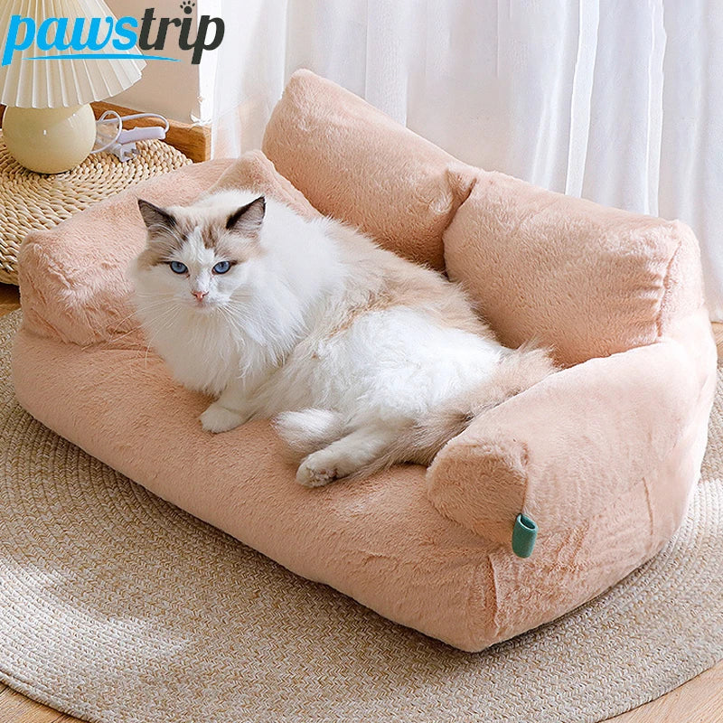 Sofalux Luxury Cat Bed - Plush Warmth for Cats & Small Dogs, Winter Comfort-3