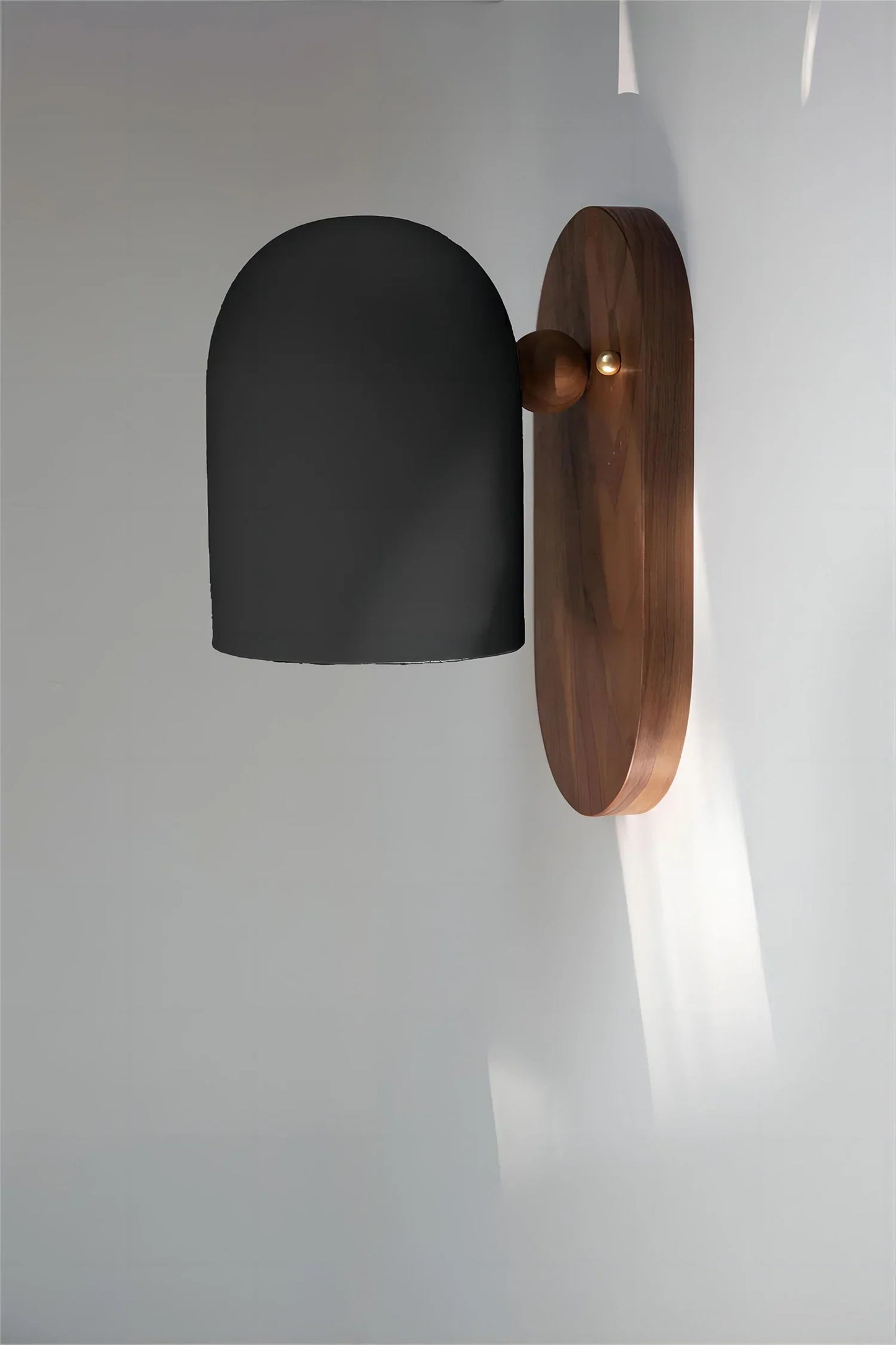 TimberSoul – Wabi-Sabi Walnut Wall Lamp for Natural Ambience