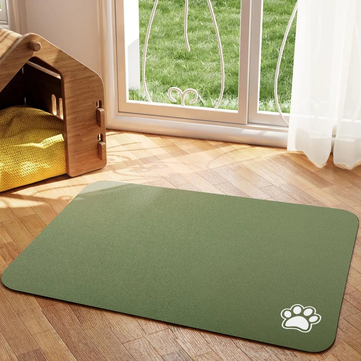 Variant image for Quicksip Absorbent Pet Placemat for Easy Cleaning & Quick Drying Floor Protection-7