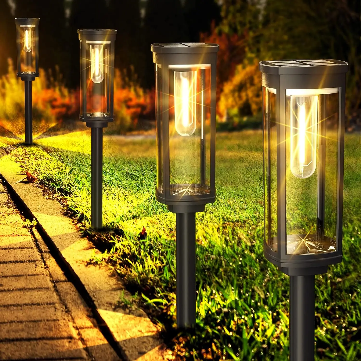 Variant image for Eco-Friendly Outdoor Solar Lanterns - Stylish LED Hanging Solar Lights for Garden-2