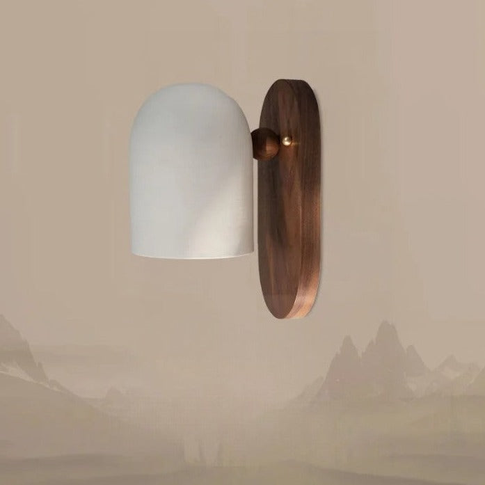 TimberSoul – Wabi-Sabi Walnut Wall Lamp for Natural Ambience