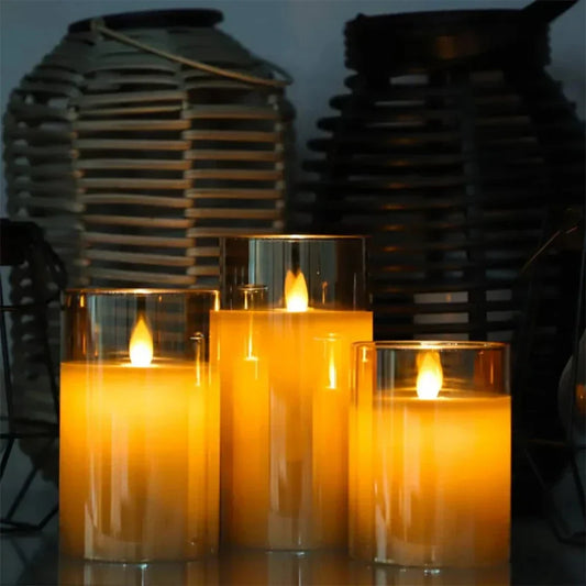 GlowLux - Decorative LED Flickering Candle Set