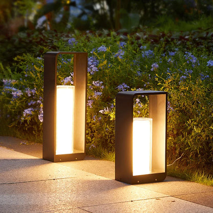 Modern Stainless Steel Solar Garden Lights - Waterproof Outdoor Light Fixtures-3