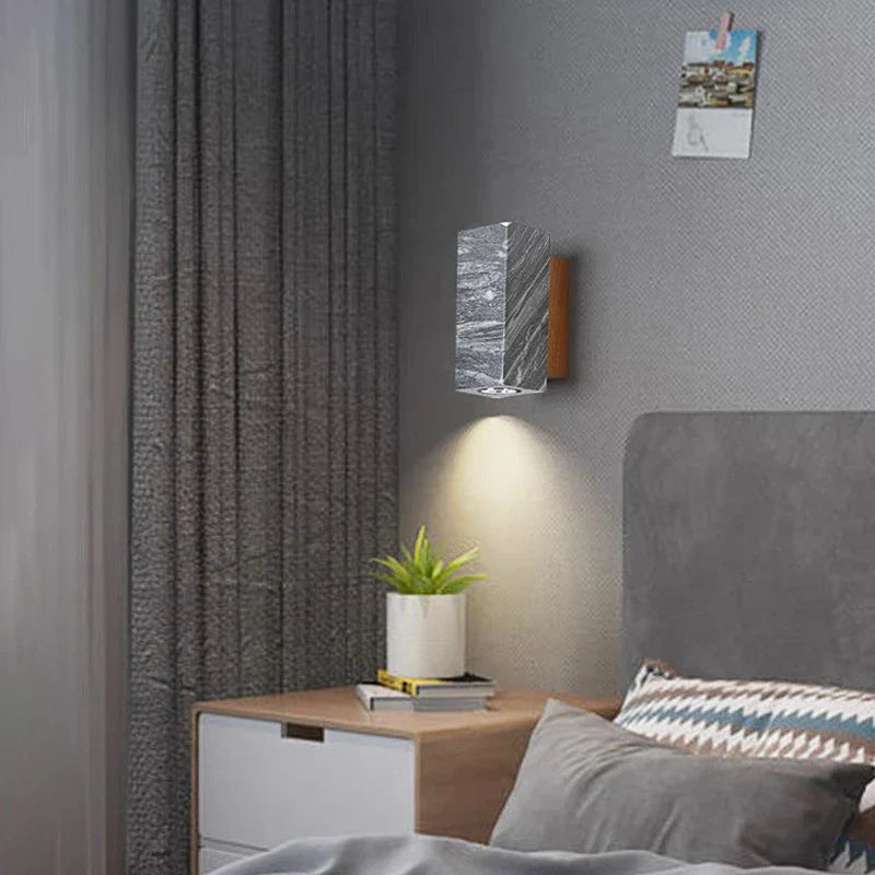 ZenBeam – Grey Wabi-Sabi Wall Lamp for Tranquil Ambience