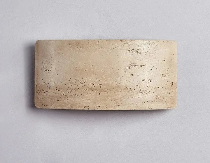 StoneBeam – Minimalist Wall Lamp in Travertine
