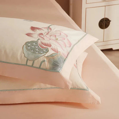 FloralLotus - Egyptian Cotton Duvet Set