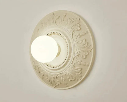 ParisAura – Vintage White Round Lamp for Sophisticated Rooms