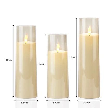GlowLux - Decorative LED Flickering Candle Set