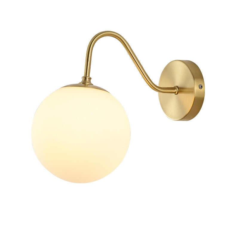 SphereLuxe – Scandinavian Wall Light with Adjustable Lighting