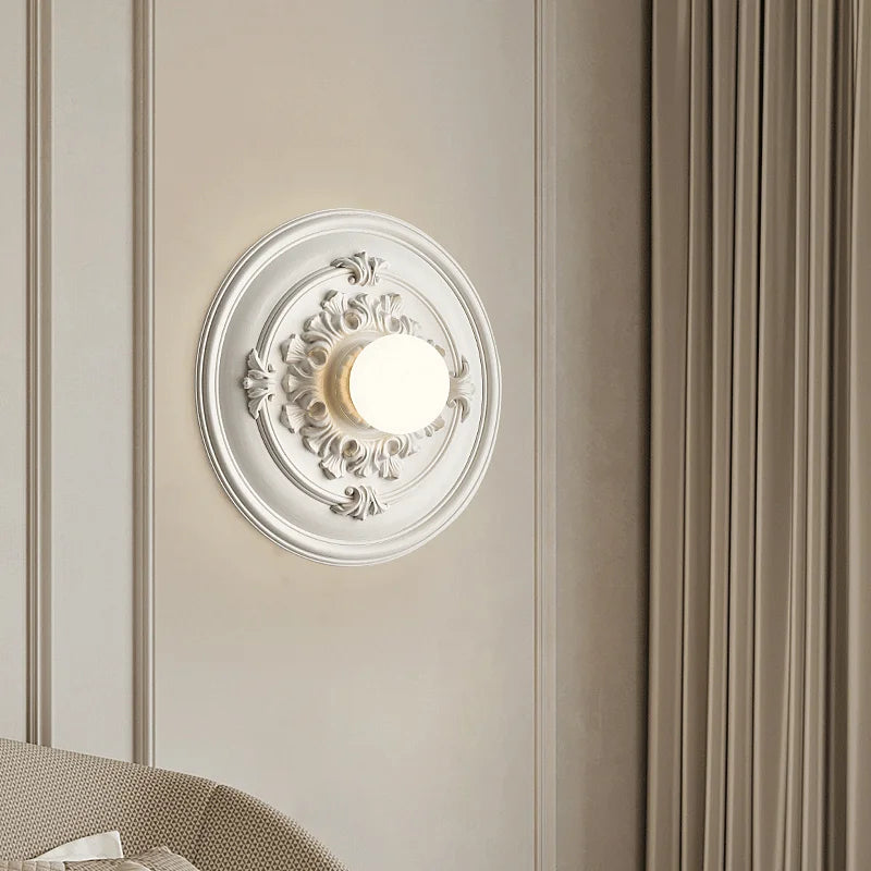 EpoqueBeam – Elegant French Round Wall Lamp for Retro Ambiance