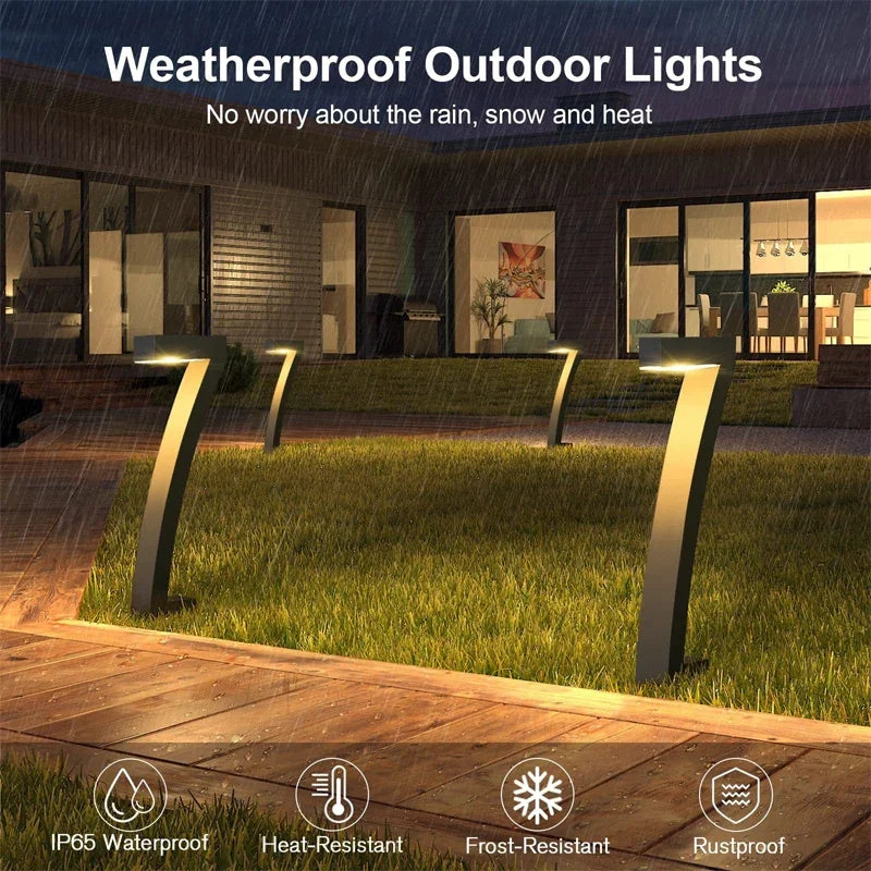 Solar LED Garden Lights - Waterproof Outdoor Pathway Spotlights for Yard & Driveway-5