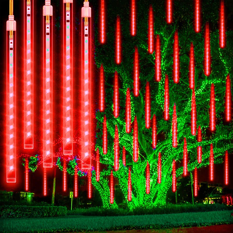 Variant image for Luxury LED Water Drop Outdoor Lights – Waterproof Enchanting Meteor Shower Effect for Garden and Indoor Decor-11