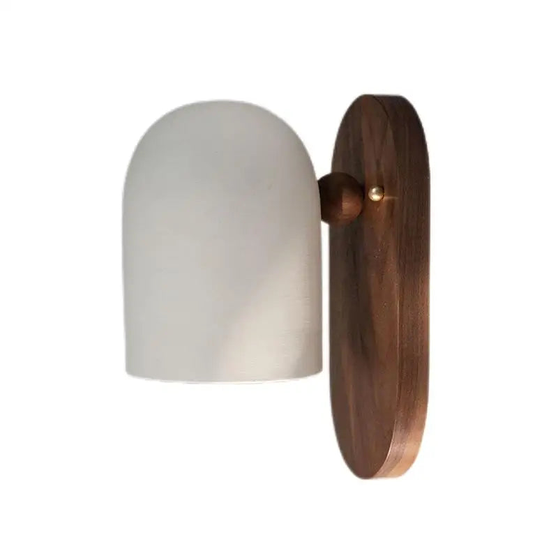 TimberSoul – Wabi-Sabi Walnut Wall Lamp for Natural Ambience