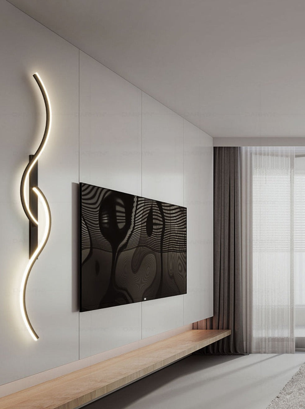 GlowCraft – Contemporary LED Wall Light with Artistic Design