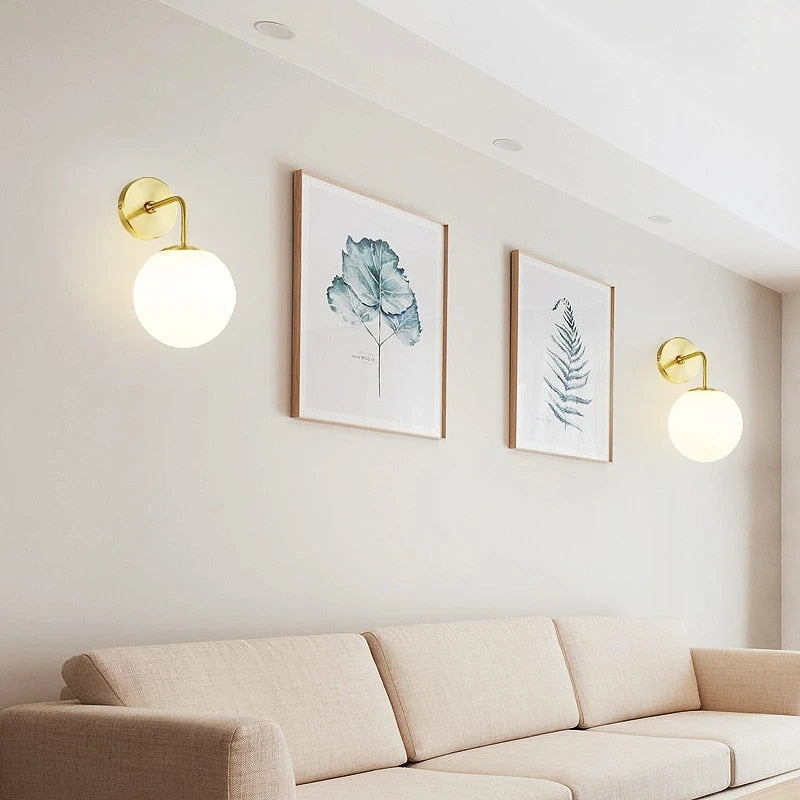 SphereLuxe – Scandinavian Wall Light with Adjustable Lighting