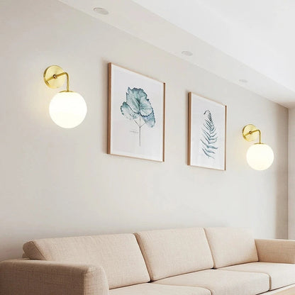 SphereLuxe – Scandinavian Wall Light with Adjustable Lighting